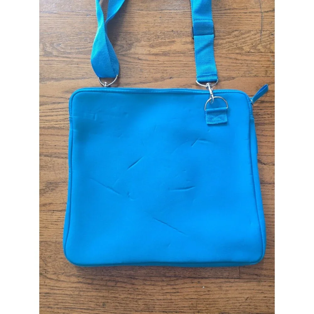 Ralph Lauren Big Pony Collection Laptop Crossbody Bag Polo Blue #1